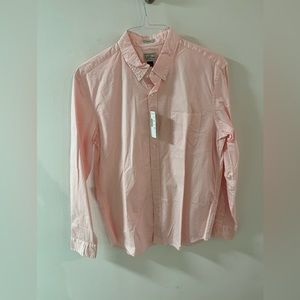 JCrew NWT men’s pink button down shirt - Size L slim